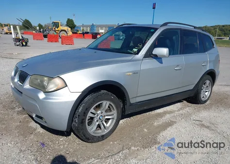 2006 BMW X3 3.0I из США, поврежденный, VIN WBXPA93406WG79715